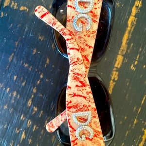 Stunning Dolce and Gabbana Sunglasses 😎 printed patterned bejeweled styled